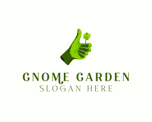 Lucky Gardening Gloves logo design