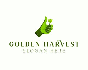 Lucky Gardening Gloves logo design