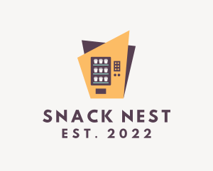 Retro Food Vending Machine logo design