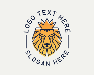 Gradient Crown Lion logo