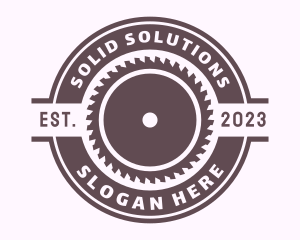Solid Circular Saw logo design
