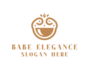 Elegant Happy Bowl logo design