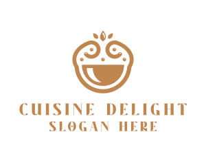 Elegant Happy Bowl logo design