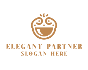 Elegant Happy Bowl logo design