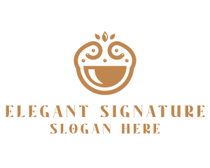 Elegant Happy Bowl logo design