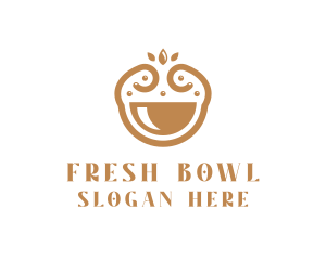 Elegant Happy Bowl logo