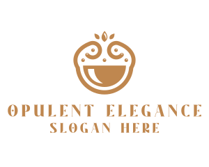 Elegant Happy Bowl logo