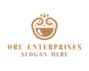 Elegant Happy Bowl logo design