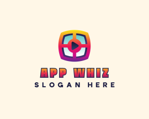  Window Media App logo design