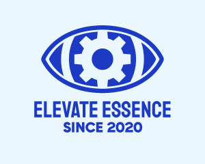 Blue Mechanical Eye logo