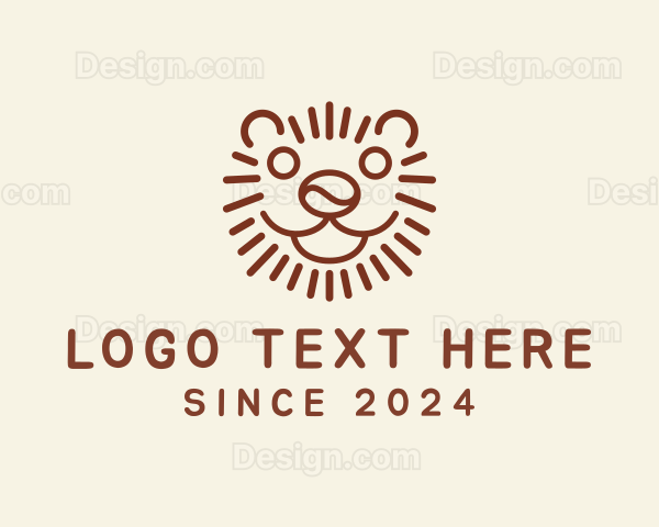 Coffee Bean Lion Tiger Logo