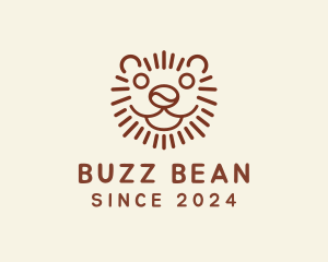 Coffee Bean Lion Tiger logo design