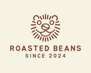 Coffee Bean Lion Tiger logo design