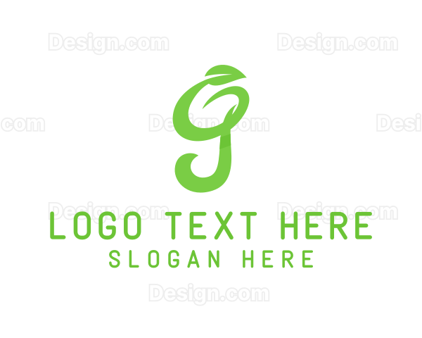 Green Organic Letter G Logo