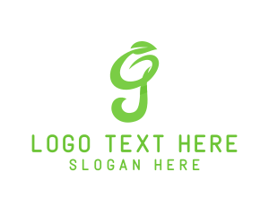 Green Organic Letter G logo