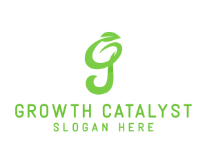 Green Organic Letter G logo design