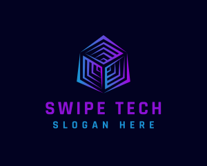 Cyber Tech Cube logo design