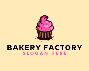 Cupcake Sprinkle Bakery logo design