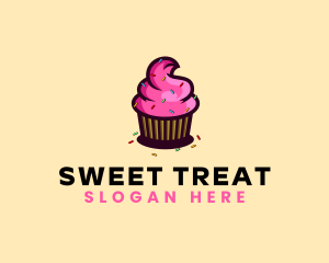 Cupcake Sprinkle Bakery logo design