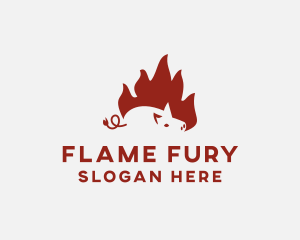 Fire Pig Roasting logo design