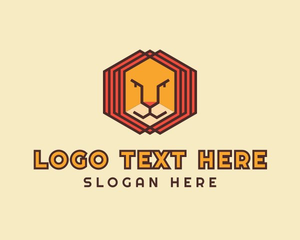 Lion Face logo example 1