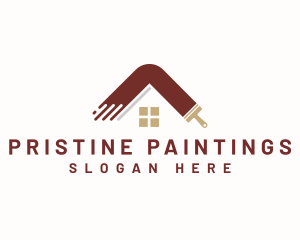 Paint Brush Renovation logo design