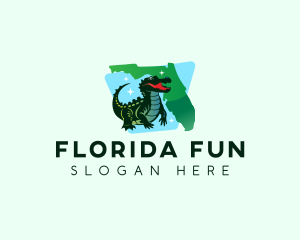 Florida Wild Alligator logo design