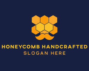 Honeycomb Mustache Salon  logo