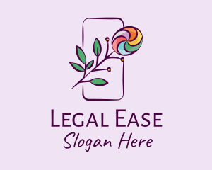 Natural Colorful Candy Plant Logo