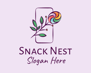 Natural Colorful Candy Plant logo design