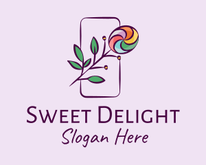 Natural Colorful Candy Plant logo design