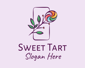 Natural Colorful Candy Plant logo design