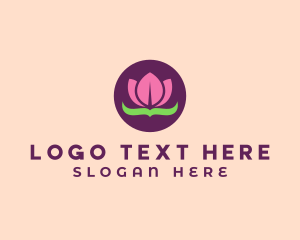 Pink Lotus Flower logo