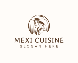 Cowgirl Mexico Beauty logo design