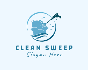 Sofa Pressure Cleaning logo design