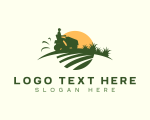 Gardener Landscaping Lawn Mower logo