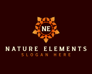 Nature Leaf Autumn logo design