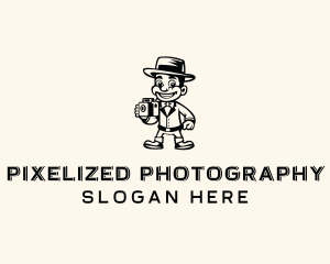 Retro Film Photographer  logo design