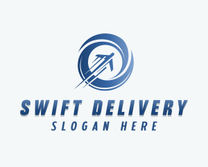 Logistics Delivery Plane logo design