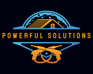 Power Wash Clean Sanitation logo design