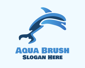 Blue Dolphin Swim logo design