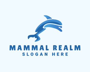 Marine Dolphin Mammal logo