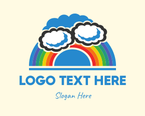 Cloudy Nursery Rainbow  logo