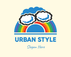 Cloudy Nursery Rainbow  logo