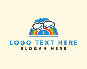 Cloudy Nursery Rainbow  logo