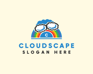 Cloudy Nursery Rainbow  logo