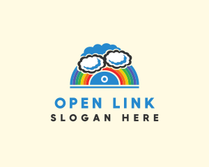 Cloudy Nursery Rainbow  logo design