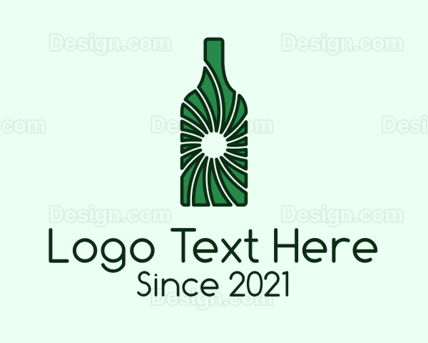 Green Wine Bottle Logo