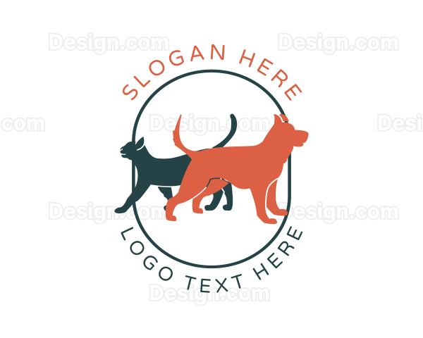 Dog Cat Veterinary Logo