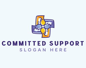 People Community Support logo design